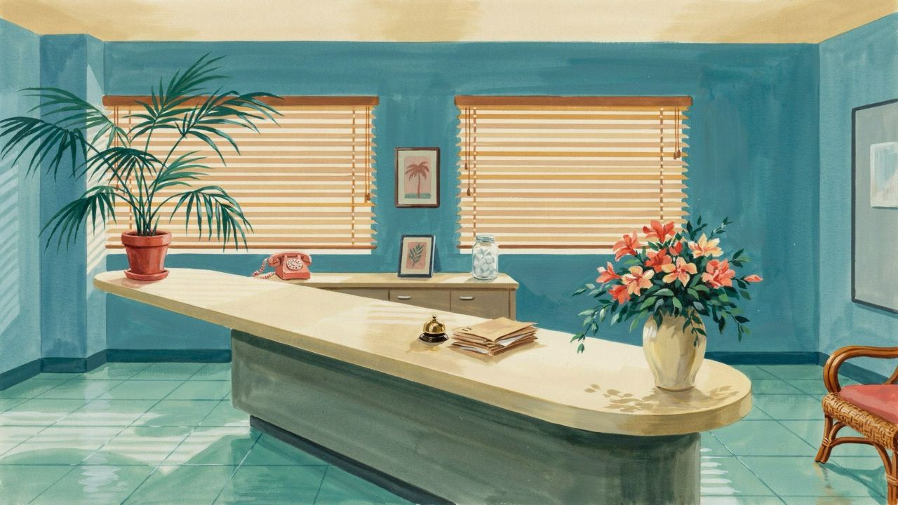 The front desk of a dental office